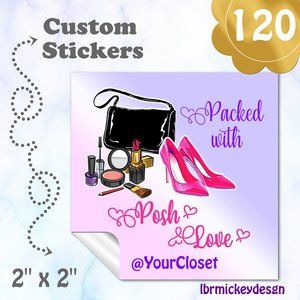 120 Thank you Stickers